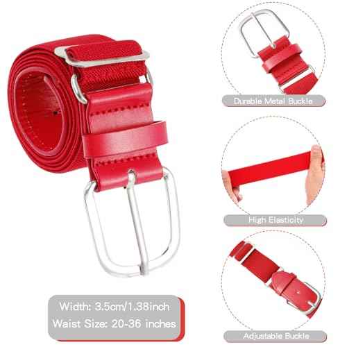 Dxhycc Youth Baseball Socks and Belt Combo Set Adjustable Softball Baseball Socks and Belt for Boys Girls