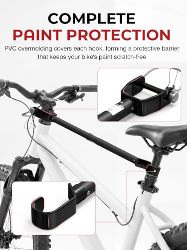 Zipcase Adjustable Bike Rack Adapter Bar 16.5-24.2 Inches, 70 lbs Capacity