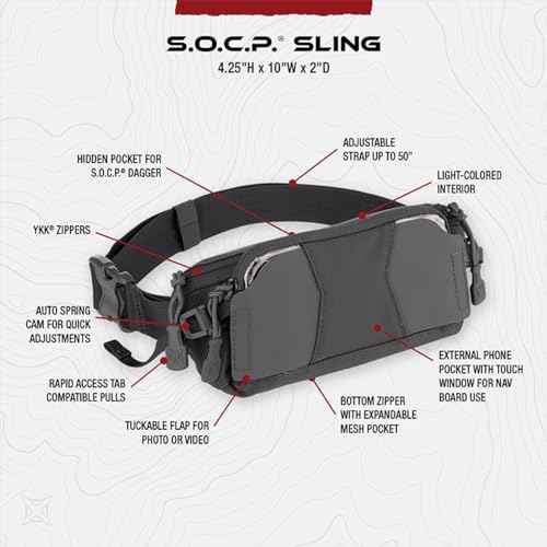 Vertx S.O.C.P. Sling Pack, Tactical Crossbody Bag for Men and Women, EDC, Travel, Work