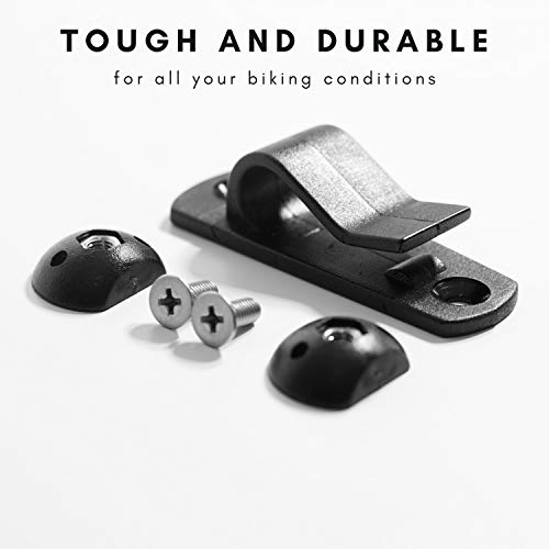Bicycle Pannier Hooks for Rear Racks Up to 13mm - DIY Mounting Hardware Kit with Bolts and Nuts - Fits Standard 13mm Tubing