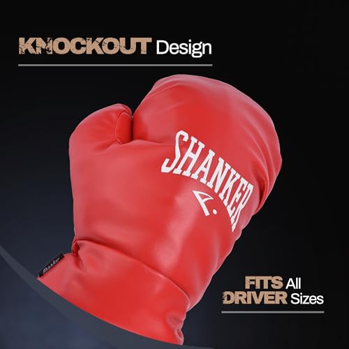 Golf Headcover Boxing Glove Style Tour Grade PU Leather Soft Velour Lining