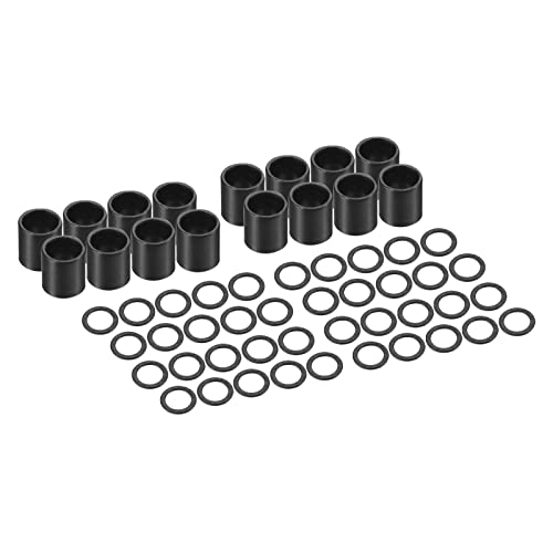Black Skateboard Hardware Kit with Bearing Spacers and Speed Washers for Longboard Trucks