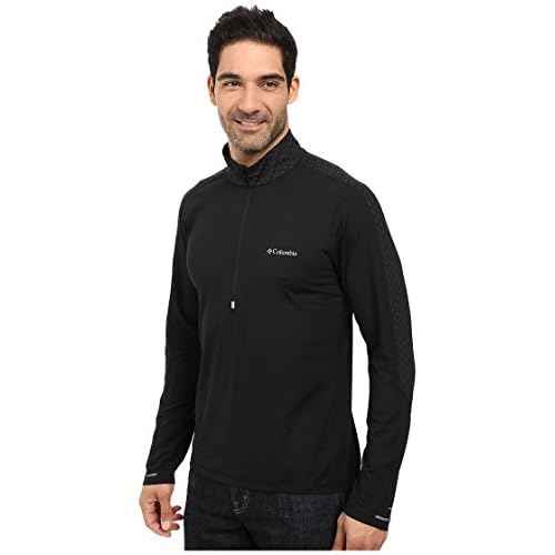 Columbia Men's Trail Flash Half Zip Jacket, Black, XX-Large