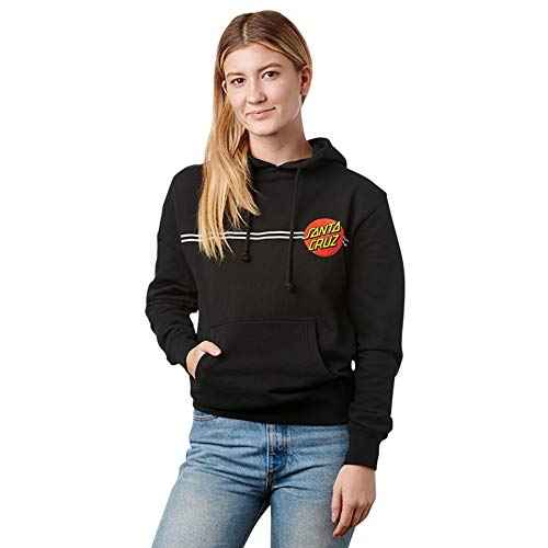 SANTA CRUZ Classic Dot P/O Hooded Regular Sweatshirt Black Sm Womens