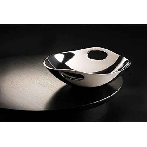 nambe Handled Bowl | Made of Metal Alloy | 10 Inch Serving Bowl for Snacks, Nuts, and Fruit | Use for Countertop Display and Home Bar D?cor | Designed by Neil Cohen