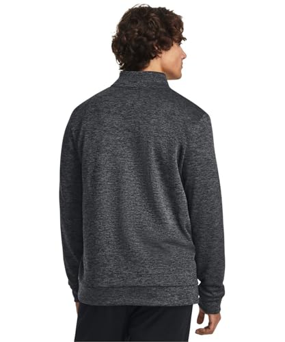 Under Armour Men’s Armour Fleece Twist Quarter Zip - Large Tall Black
