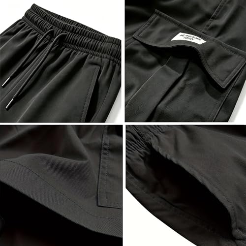Kids Cargo Shorts 3 Pack - Quick Dry, Flap Pockets, 7-8 Years, Multiple Colors