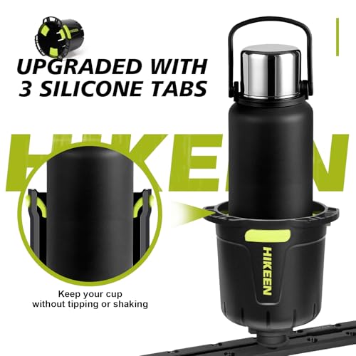 Kayak Cup Holder with Rubber Tab, Multi-Functional Cup Holder for Kayak Water Bottle Holder, Drinks Holder, Fishing Tool, Lures Storage, Kayak Track Mount Install(1Pack)