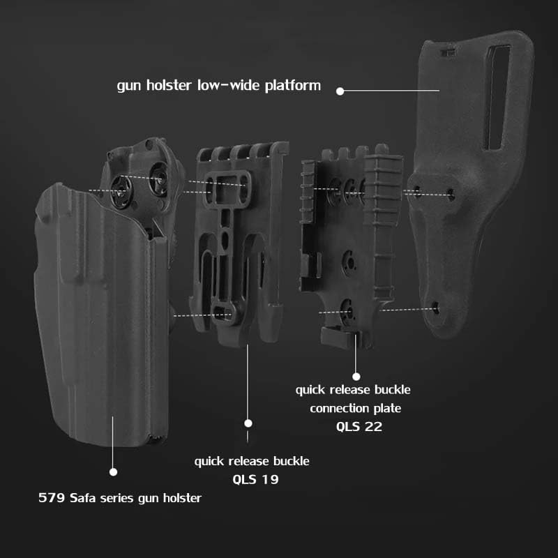 Tan Quick Locking System Kit with QLS 19 Locking Fork & QLS 22 Receiver Plate