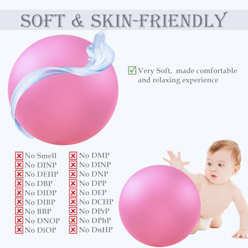 Mini Yoga Ball 9 Inch Soft Exercise Ball for Pilates & Fitness