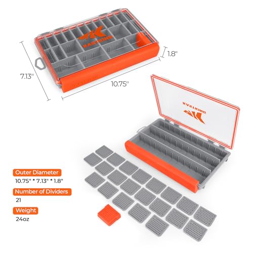 KastKing HyperSeal Waterproof Tackle Box 3600 with 1 Pack Compartments