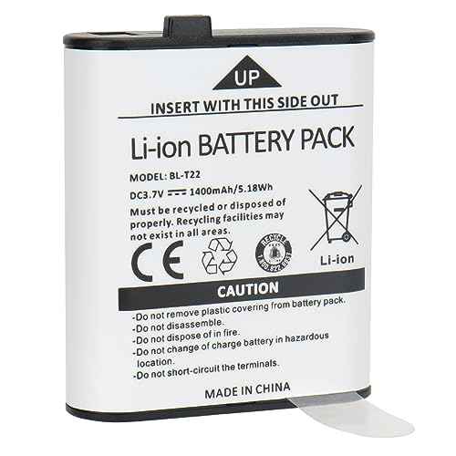 BOAOFENG F22 MP25 Battery Walkie Talkies BL-T22 Original Li-ion Battery 3.7V 1400mAh Compatible F22 MP25 Two Way Radio (2 Pack)