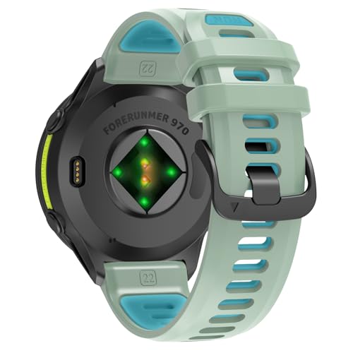 Watch Band for Garmin Forerunner 970/965/955/945/935 - Mint Green Blue