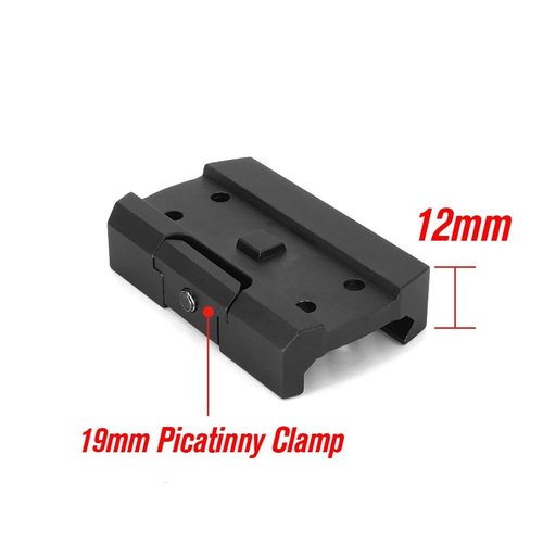 Aimsniper Tactical Standard Low Picatinny Rail Riser Mount w/Original Footprint Compatible with T1,T2,M5,M5S,M5B,ROMEO5 Red Dot Reflex Sight
