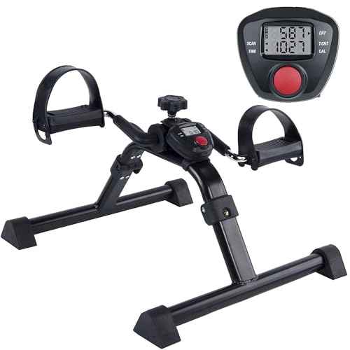 Vaunn Wrist Arm Leg Strengtheners Pedal Exerciser with Electronic Display for Indoor Exerciser and Physical Therapy