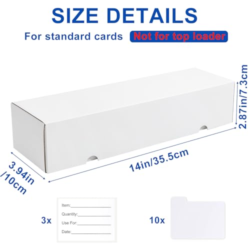 3 Pack Trading Card Storage Box for TCG Collection - Holds 3300 Cards