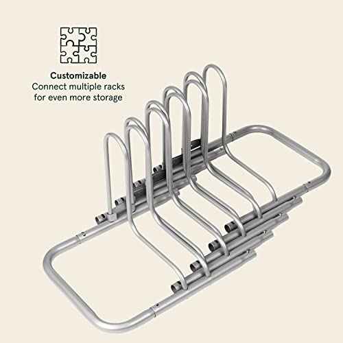 Retrospec Stash Rack 2, 4 & 5 Bike Floor Stand Bicycle Storage Organizer for Mountain Bike, Road Bike, Weather Resistant Fine Powder Steel Coating Fits Wheels up to 3"