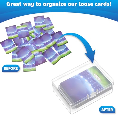 6 Pack Clear Plastic Playing Card Boxes - Card Deck Storage Cases