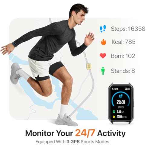 Smart Watch Fitness Tracker with Make Call 24/7 Heart Rate Blood Pressure Sleep Monitor, 100+ Sports Modes, Calorie Step Counter for Walking, IP68 Waterproof, Smart Watches for Women Men