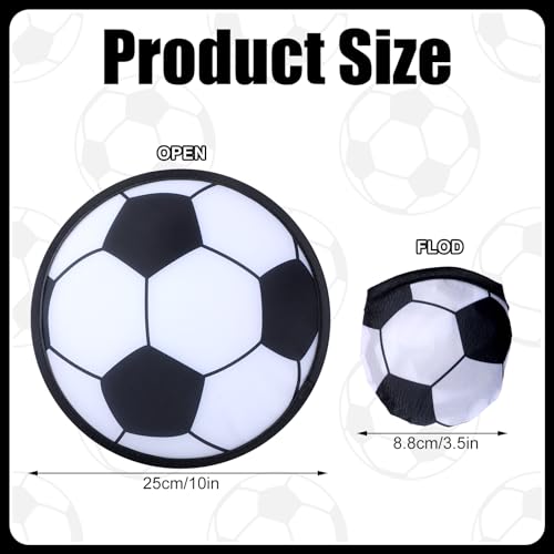 Kids Flying Disc Fans Set - 24 Portable Sports Fans with Bag, 9.84 Inch