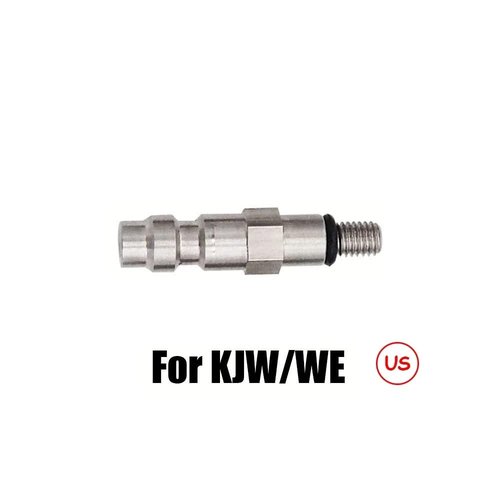Heyxire Airsoft HPA Magazine Taps Valve Adapter Male Foster Quick Disconnect Coupler for KJW-WE
