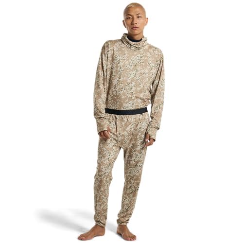 Burton Men's Midweight Base Layer Pants, Snowfall Camo, S