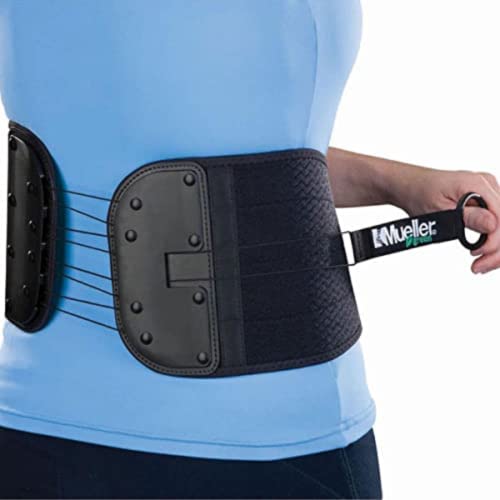 Mueller Green Adjustable Back Support Belt for Lower Back Pain - Green Line