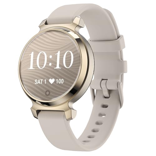 Sand Gray Soft Silicone Sport Watch Band Compatible with Garmin Lily 2 & Lily 2 Active - Quick Release Replacement Strap