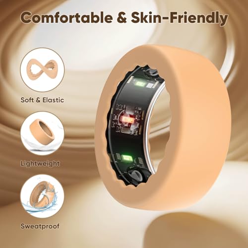 15 Pack Ultra-Thin Silicone Ring Covers for Oura Ring Gen 4/3 - Multiple Colors