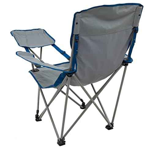 ALPS Mountaineering Escape Lounge Camping Chairs for Adults with Footrest and Adjustable Armrests, Sturdy Steel Frame, Compact Foldable Design, and Carry Bag