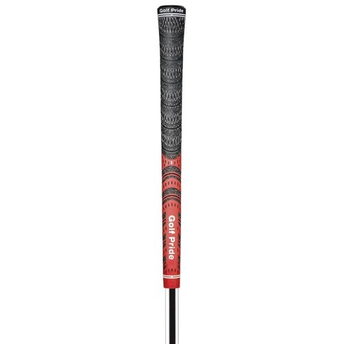 Golf Pride MCC Golf Club Grip - All-Weather Hybrid Grip - Brushed Cotton Cord & Pebbled Texture - Moisture-Wicking Technology - Standard - Red