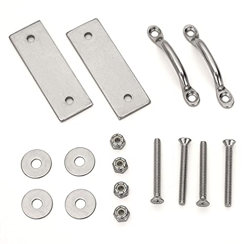 Boat Ladder Attachment Kit - Dock Ladder Hardware for RecPro Marine & Pontoon Ladders - Variation: Ladder Hardware
