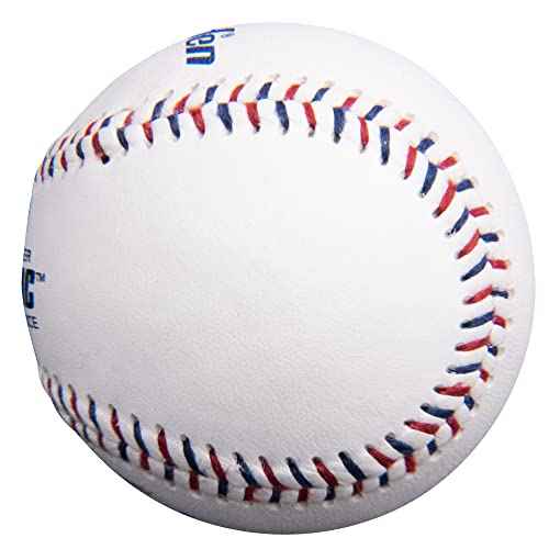 Baden Ballistic Leather Pitching Machine Baseballs | Durable Leather Construction for Consistent Performance, 12-Pack