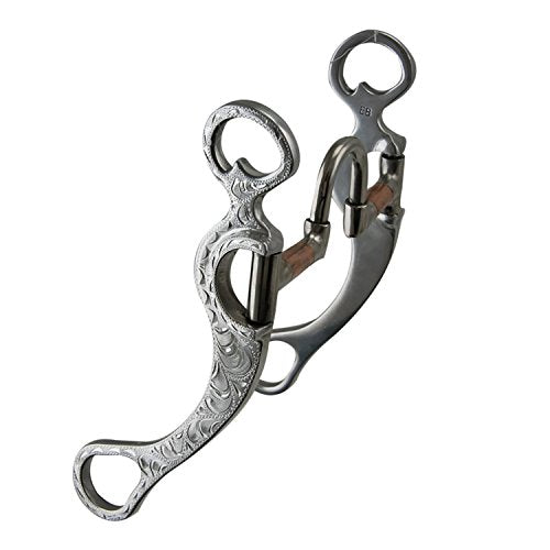 Pro Series Aluminum Horse Bit with Copper Inlay, 5 Inch Mouth, 8.5 Inch Cheeks