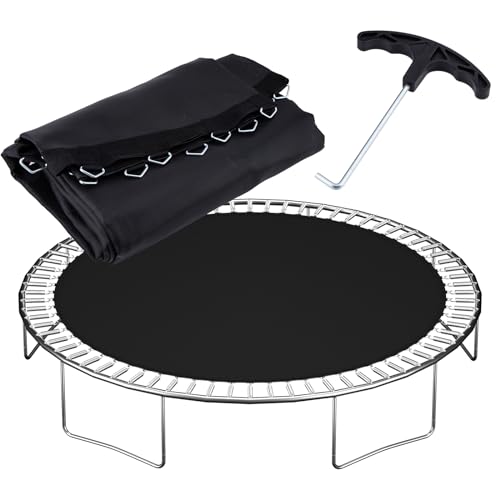 14ft Round Trampoline Replacement Mat with 72 V-Rings for 6.5" Springs - Fits 12ft, 14ft, 15ft Models