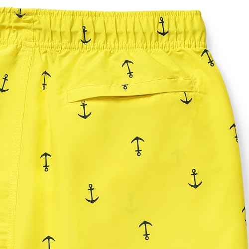 Nautica Men's Standard Quick Dry All Over Classic Anchor Print Swim Trunk