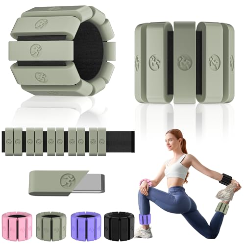 Matcha Wearable Wrist & Ankle Weights for Fitness, 2.6LB Pair - Adjustable & Comfortable