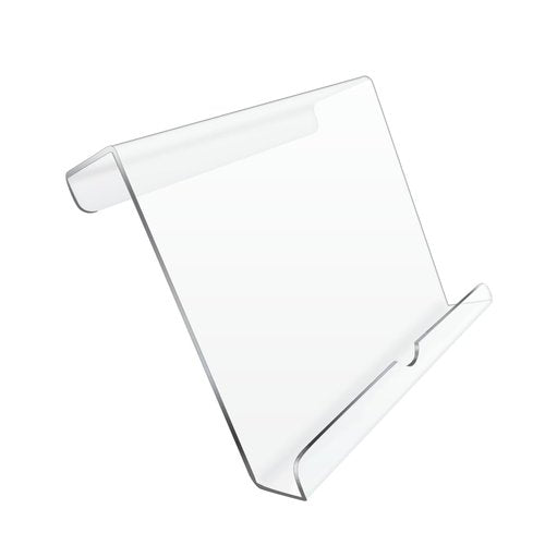 Qsxou Treadmill Tablet Holder, Exercise Bike Reading Stand,Acrylic Book Holder, Clear Acrylic Stand for Tablet, Magazines and Books（8.5 x 9.5 x 3.3 Inches）