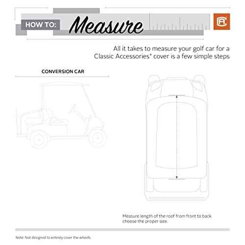 Classic Accessories Fairway Conversion Cart 4-Person Golf Cart Quick-Fit Cover