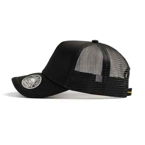 Vogcolab 2-Pack Classic Foam Trucker Hat Summer Mesh Hat Lightweight Adjustable Back Buckle Strap