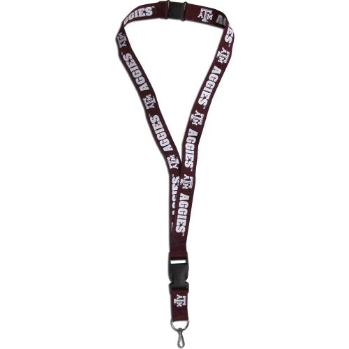 NCAA Unisex Sports Lanyard - Texas A&M Aggies, 21 Inch, Team Color