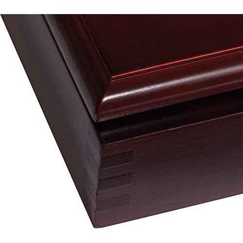 Viper Hudson Sisal/Bristle Steel Tip Dartboard Cabinet, Mahogany Finish