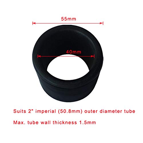 Fishing Rod Holder Cap Kit for 2-Inch Tube Rubber Gasket Protectors