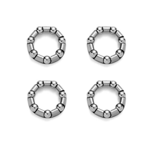 5/16” X 7 Bike Crank Bearings, Replacement Ball Bearing Retainer Cages Set for Bicycle, Crank Bottom Bracket, Mountain or Road Bike, BMX Crankset Kit,Pack of 4