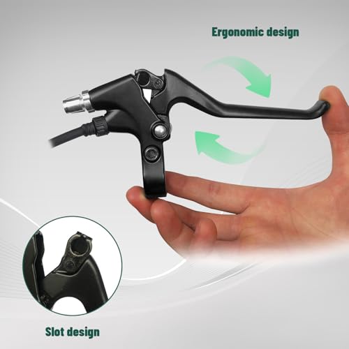 Bike Brake Levers Set 2 Wires 22.5mm Handlebar E-Bike Mountain & Road