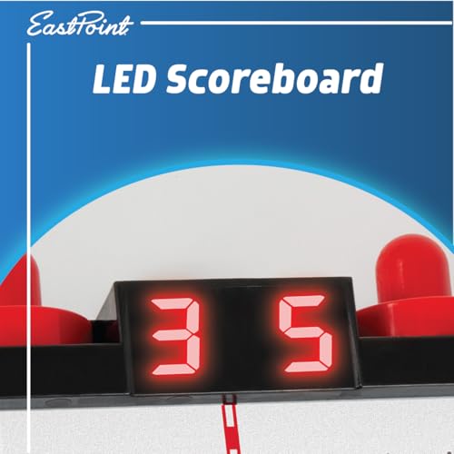 Tabletop Air Hockey Game Set with LED Scoreboard, Pucks & Pushers - Compact Durable Design for Kids & Adults