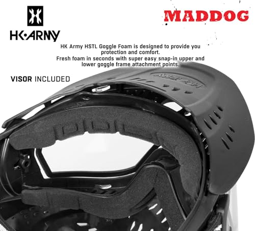Full-Face Paintball and Airsoft Mask Goggle System - Clear Thermal Dual-Pane Anti-Fog Lens (Indoor Outdoor)