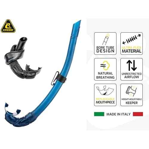 Cressi Mask & Snorkel Combo for Snorkeling- Lightweight and Comfort with High Performance- Z2S & Corsica - Designed in Italy