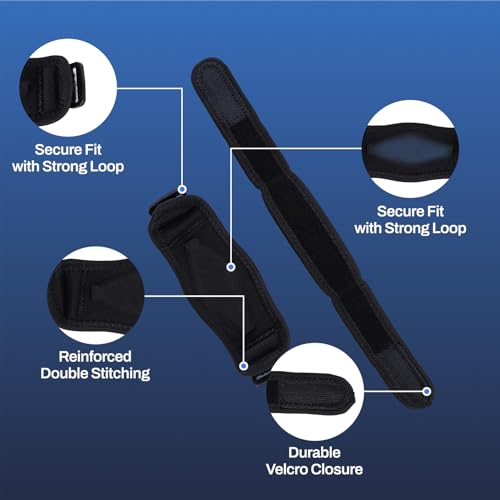 Elbow Compression Brace Support Strap for Tennis, Golfer's Elbow Pain Relief, Tendonitis, Sports Injuries, 1 Pack