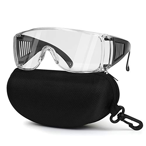 Over Glasses Shooting Safety Glasses with Clear Lenses Anti-Fog OTG